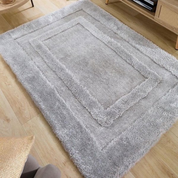 The Rugs Frame Shaggy Bordered Rug - Quality Comfort Style