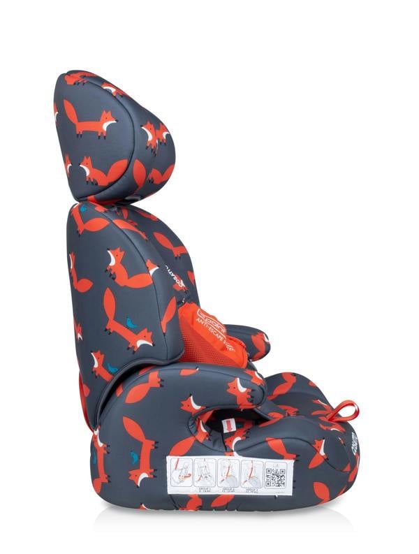Zoomi Group 123 Car Seat Charcoal Mister Fox - Carseat - Cosatto Store