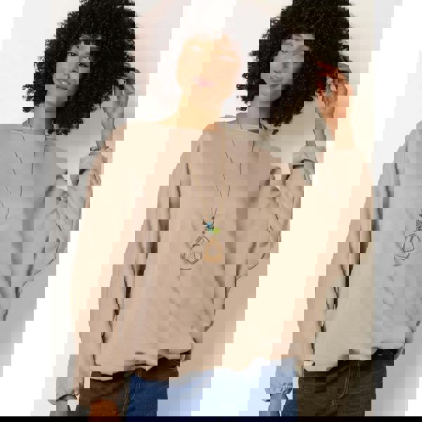 Blue Vanilla Round Neck Elasticated Hem And Sleeve Top