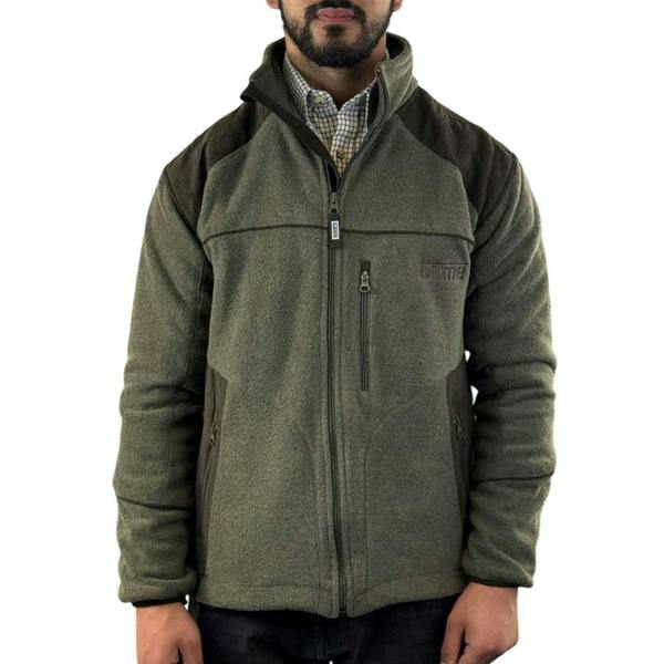 Practical zip pockets and stylish cut on the Game Berwick fleece jacket for men