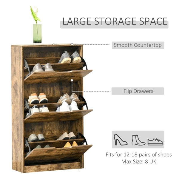 Flip-down Shoe Cabinet