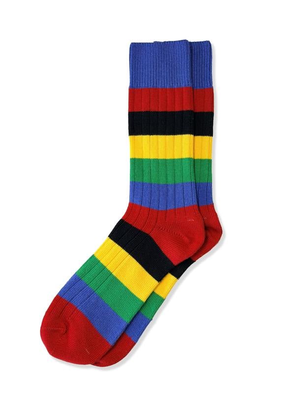 Jemsox Men's Premium Rugby Socks – Multicolour Stripe | Jemsox
