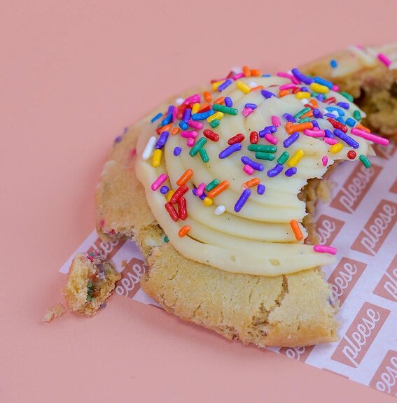 Pleese Birthday Cake Cookie