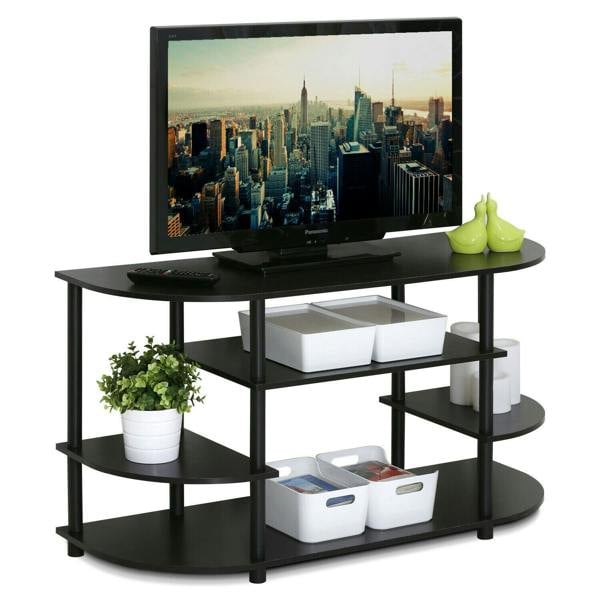 WALPLUS JAYA Simple Design Corner TV Stand, | TV Stand Unit for Entertainment Storage and Living Room Setup | 15116EX