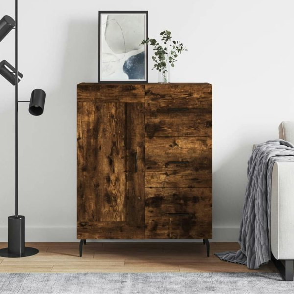 Berkfield Sideboard Smoked Oak 69.5x34x90 cm Engineered Wood