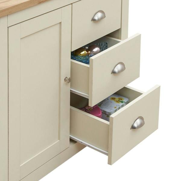 Timber Art Design Lisbon 1 Door 3 Drawer Storage Cabinet Sideboard