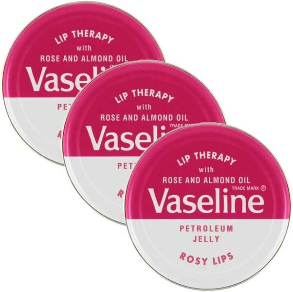 Vaseline Lip Therapy Rosy Lips Moisturising Lip Balm 3 x 20g