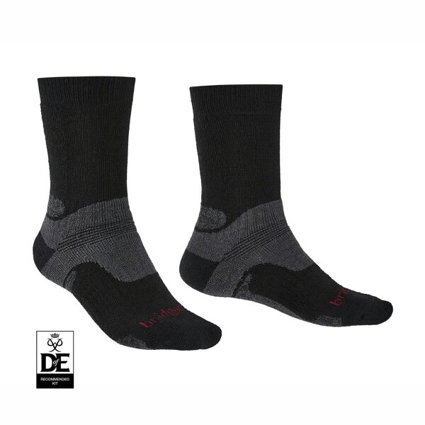 Bridgedale Mens Hike Midweight Merino Performance Boot Original Socks Black