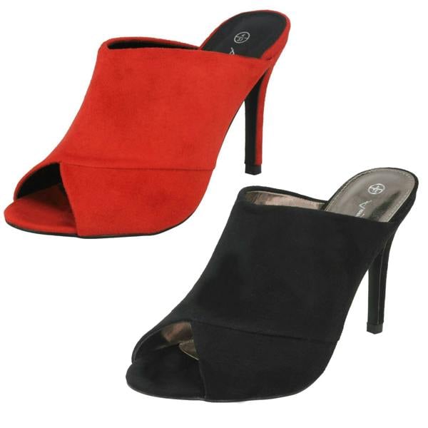 Anne Michelle Ladies Anne Michelle High Heel Mule Sandals F10763