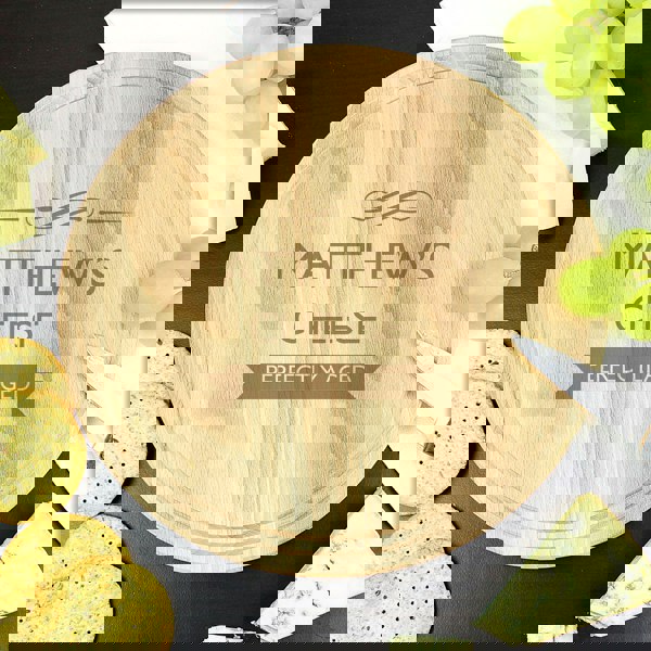 Personalised Memento Company Personalised Perfectly Aged Round Chopping Board