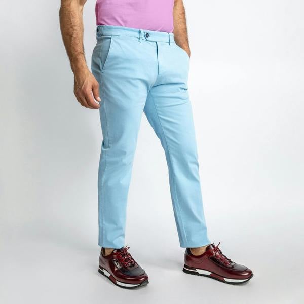 CLAUDIO LUGLI COLORED CHINO TROUSERS – Premium Men's Patterned Shirt by Claudio Lugli | Bold Design, Tailored Fit, Best Printed Shirts