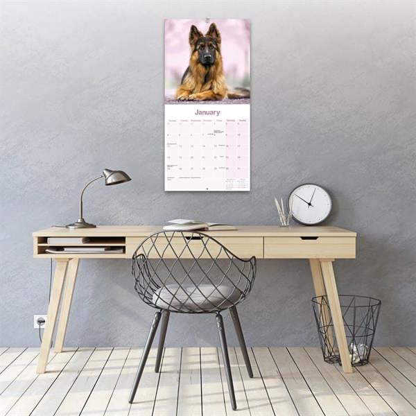 German Shepherd Calendar 2027, Wall Calendars, Month To View, Dogs, Gift