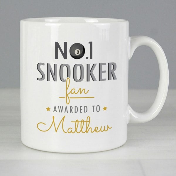 Personalised Memento Company Personalised No.1 Snooker Fan Mug