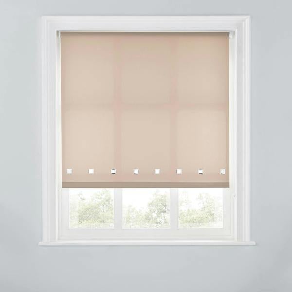 A.Unique Home Trimmable Square Eyelet Roller Blind - 2FT - MOCHA - 60cm(W)x170cm(L)