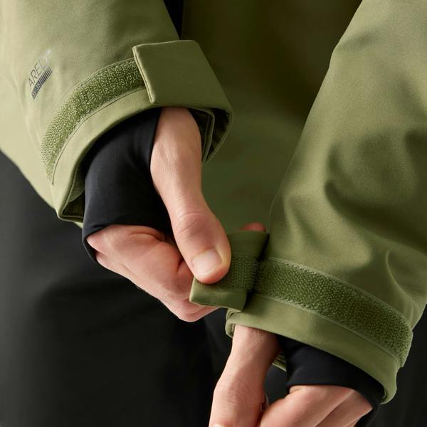 Dare 2B Mens Halfpipe IV Colour Block Ski Jacket - Black/Martini Olive - 