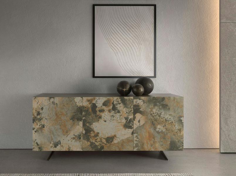 Angel Cerdá Metallic Taupe Wood Sideboard 3270