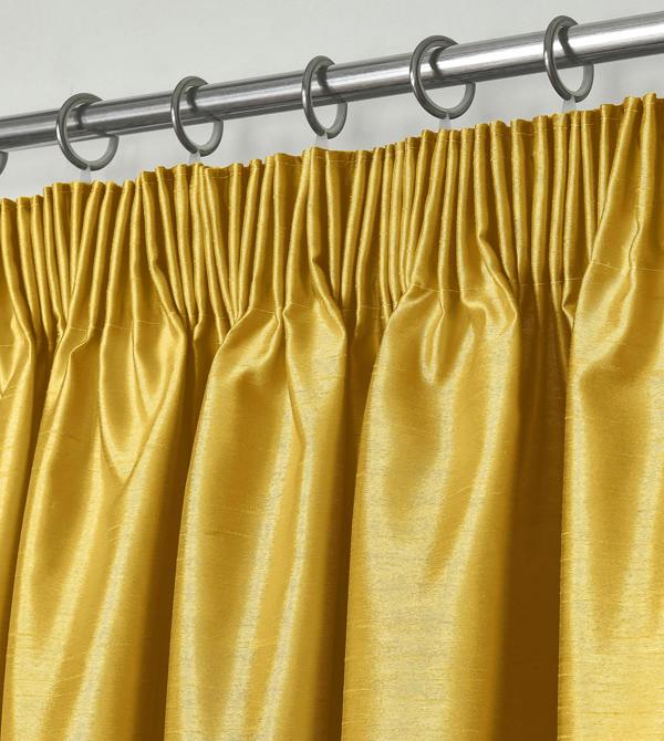 Intimates Elegant Faux Silk Curtains - Fully Lined Window Drapes with Header Tape Top, Luxury Design with Tiebacks - 229cm x 183cm
