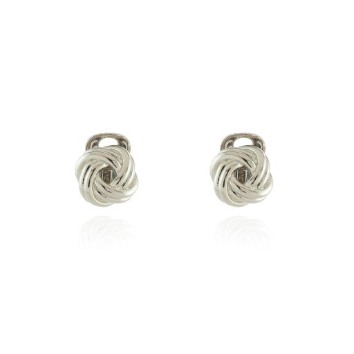 Cachet London Quant Silver Clip On Earrings