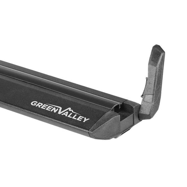 Green Valley Aerodynamic Roof Rack Wing Bars Black, Fits Skoda Octavia Estate 2004-2020 Rails