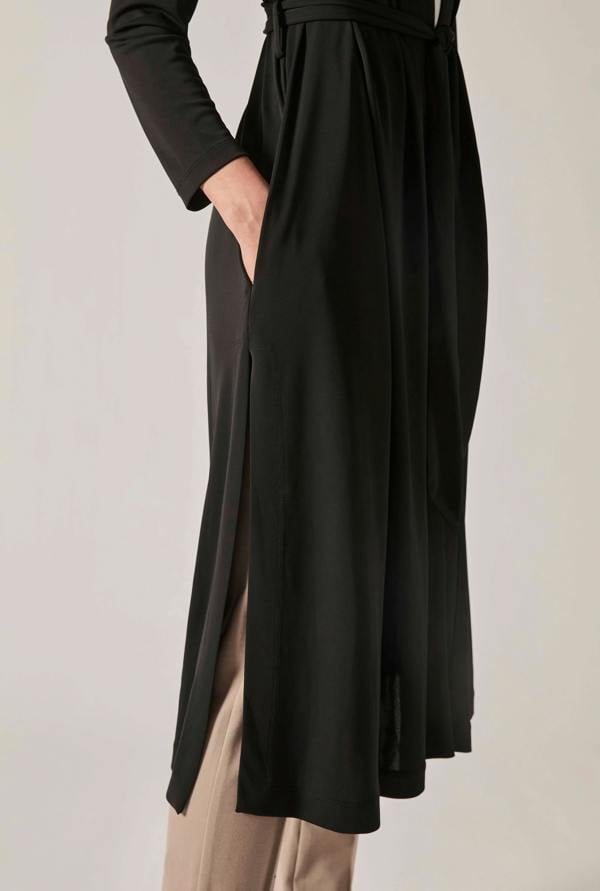 James Lakeland Black Jersey Longline Cardigan