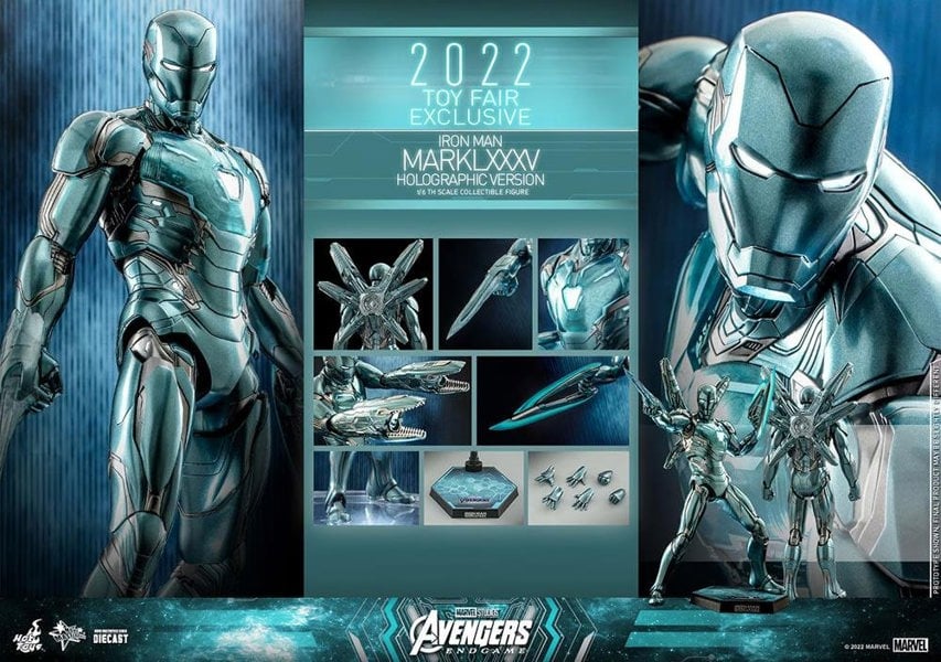 Hot Toys Iron Man Mark LXXXV Holographic Version Avengers Endgame 1:6 Scale Hot Toys 911071