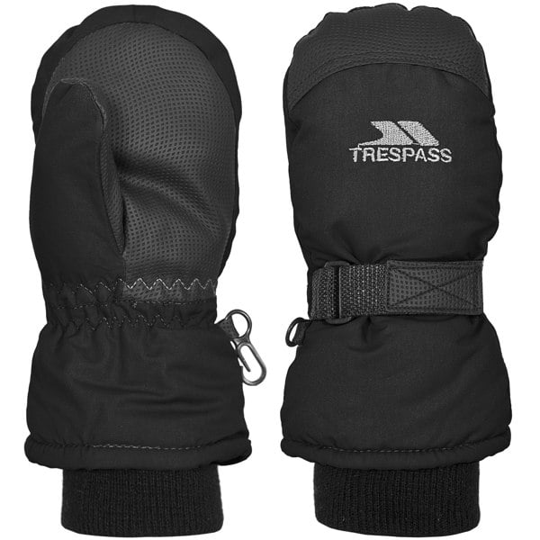 Trespass Childrens/Kids Cowa II Winter Ski Mittens - Black