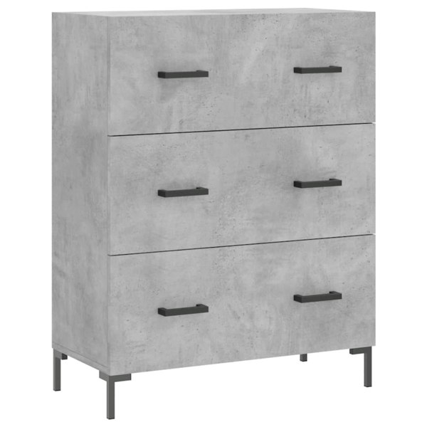 Berkfield Highboard Concrete Grey 69.5x34x180 cm Engineered Wood