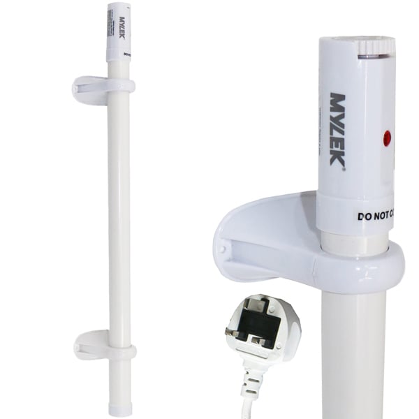 Mylek Tubular Heater 90W 710mm Low Energy Tube Built in Thermostat And Mounting Brackets Greenhouse, Garage, Caravan