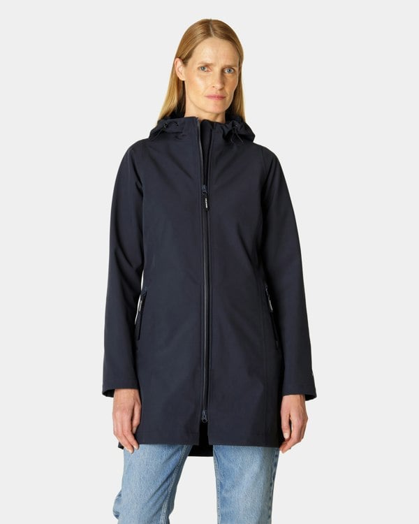 Ilse Jacobsen Daybreak Womens Softshell Raincoat - Dark Indigo 660
