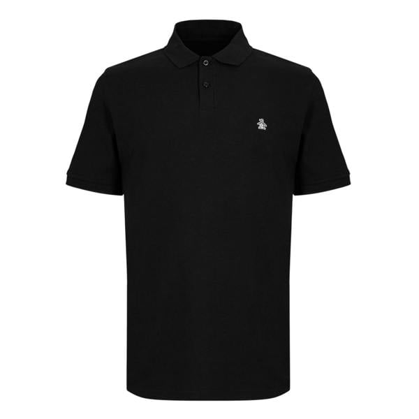 Original Penguin Mens Embroidered Logo Polo Shirt - Black - 