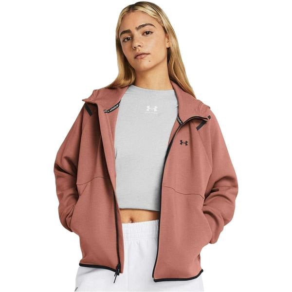 Under Armour Womens/Ladies Raglan Full Zip Hoodie - Pink Marl - 