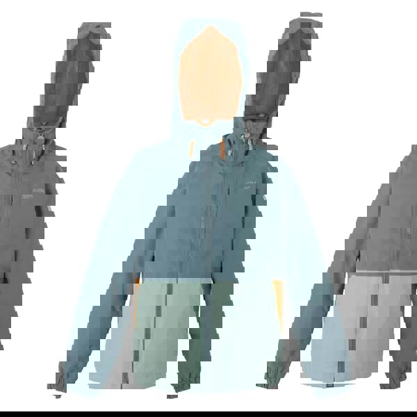 Regatta Childrens/Kids Hanleigh II Waterproof Jacket - Stormy Weather/Glacier/Fox - 