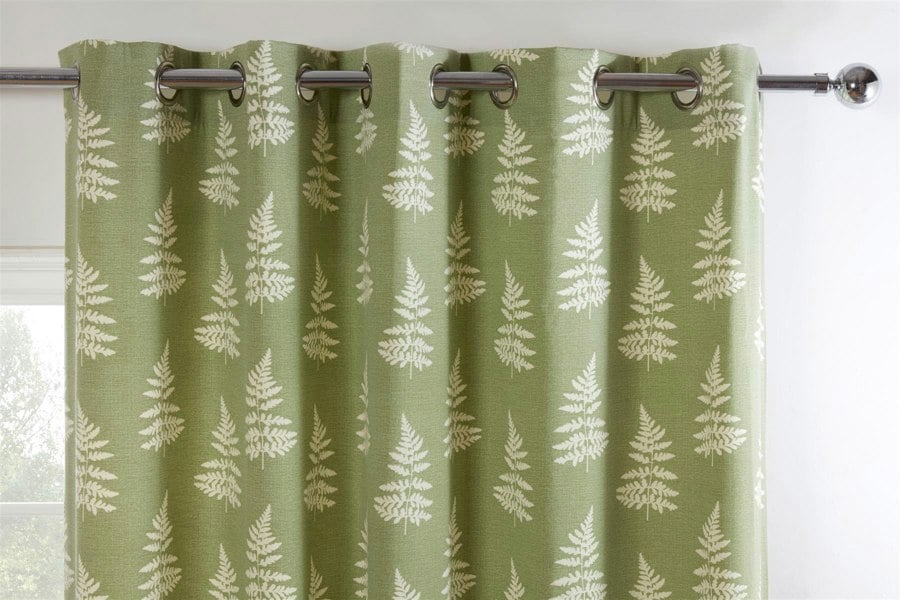 Sundour Esher Fern Leaf Eyelet Curtains