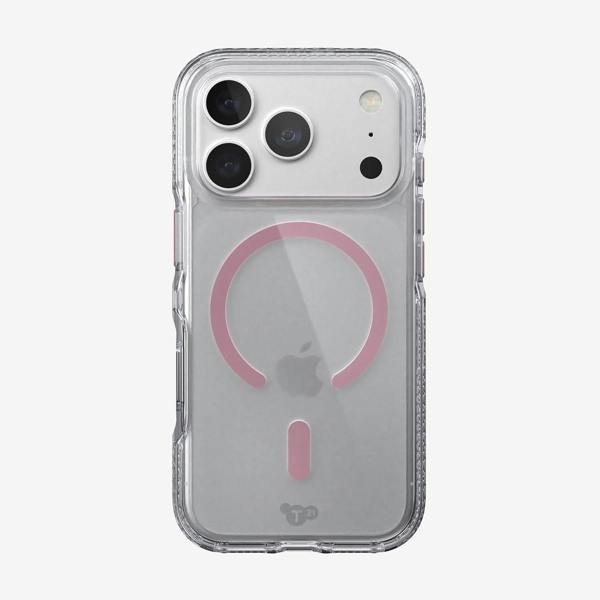 Tech21 Evo Crystal Case with MagSafe for iPhone 17/18 Pro 6.3" Clear Pink - T21-11643