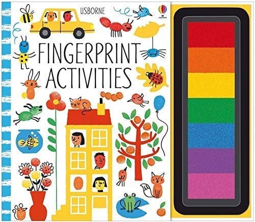 Fingerprint Activities 4 Book Set (Under the Sea, Fingerprint Activities, Dinosaurs, Bugs)