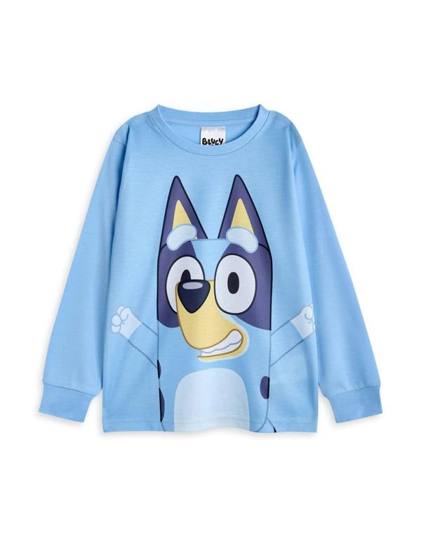 Bluey Unisex Kids Multicoloured Multi Character Multi-Pack of 2 Long Sleeve Long Leg Pyjama Set
