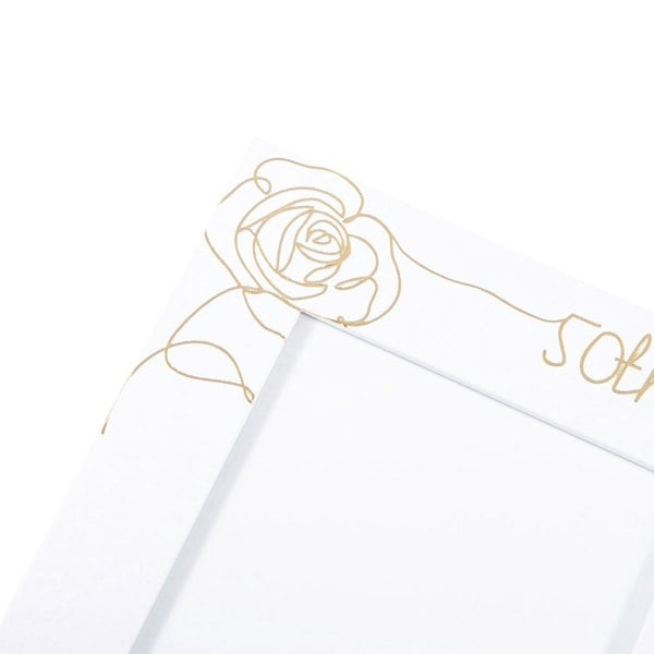 Beautiful Double Picture Frame for 50th Wedding Anniversary - Gold Foil Text Image 5