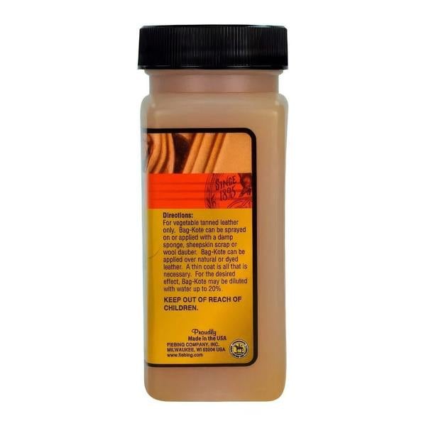 Fiebing's Neutral Bag Kote - Flexible Protective Coating for Leather 4oz