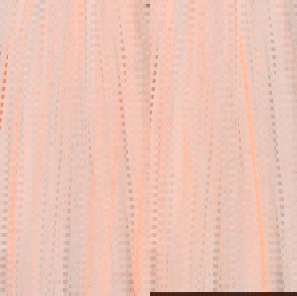 Close-up of light blush tulle fabric