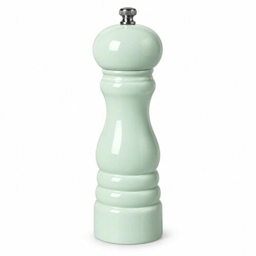 Skandi Home Elva Traditional Wooden Salt or Pepper Mill with Sage Green Lacquer Finish