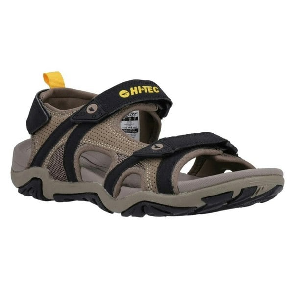 Hi-Tec Mens Crater Sandals - Dark Taupe/Light Taupe