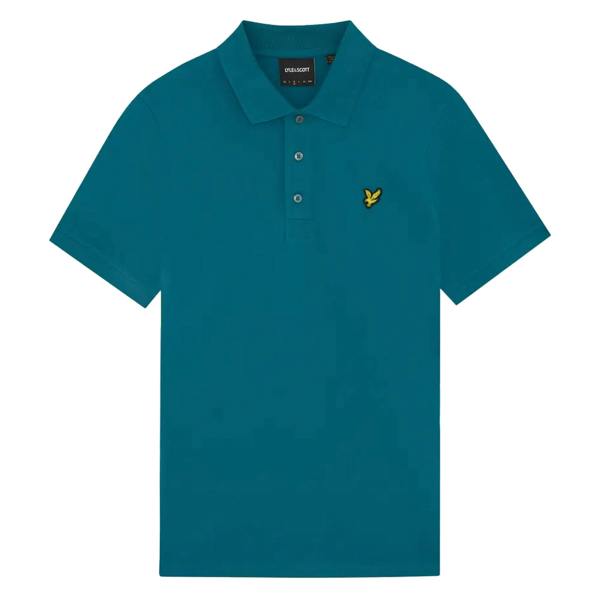 Lyle & Scott Plain Polo Shirt Lagoon