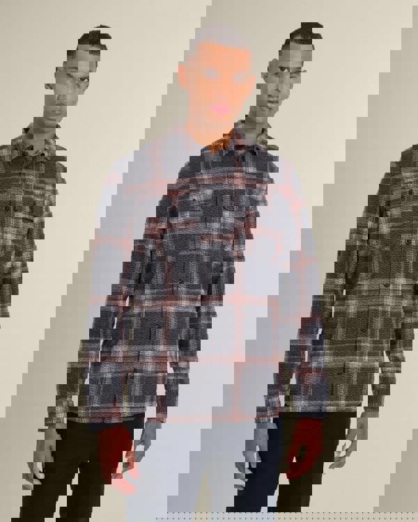 Larsson & Co Skagen - Multi Check Jersey Casual Overshirt