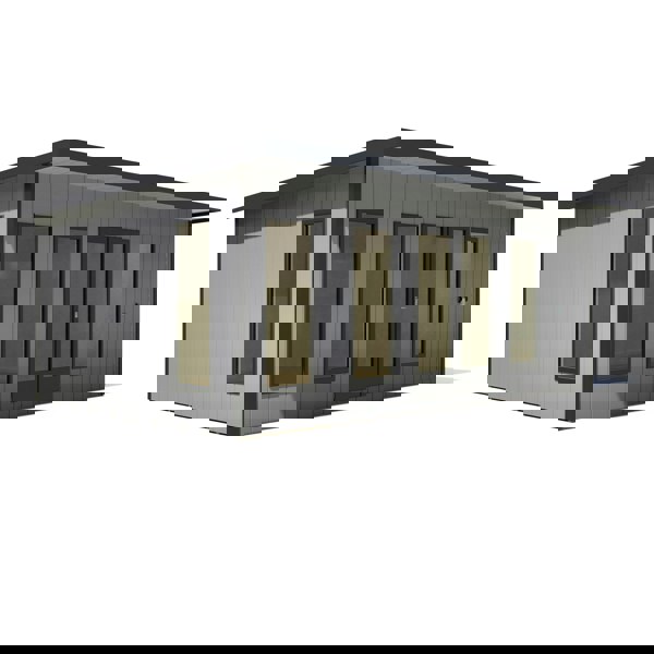 20x12 insulated Garden Studio Office and Store Pent Roof - Best Shed