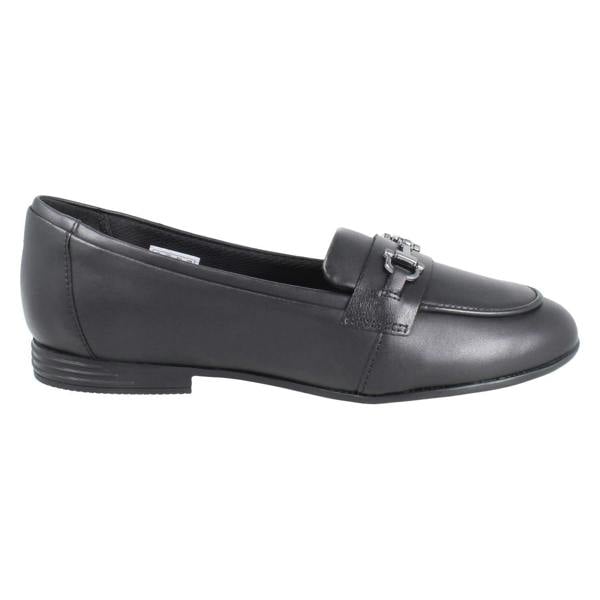 Clarks Girls Clarks Piped Edge Slip On Loafer School Shoes Finja Loafer