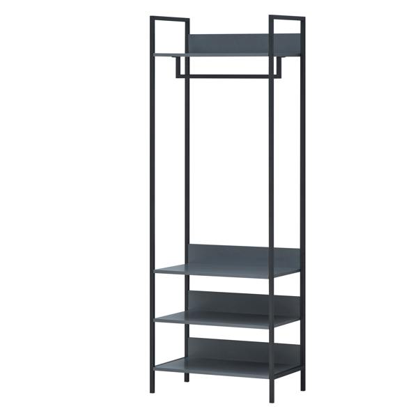 Timber Art Design 4 Tier Zahra Bedroom Double Open Wardrobe Furniture Storage Cupboard