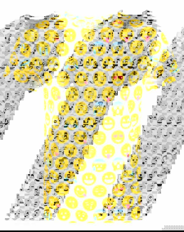 Emoticon Mens White Emoticons Short Sleeved T-Shirt