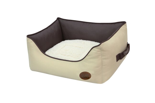 Snug and Cosy Pets Explorer Pet Waterproof Bed - Beige