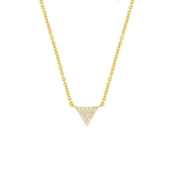 Sole du Soleil Lupine Women's 18k Gold Plated Triangle Fashion Necklace