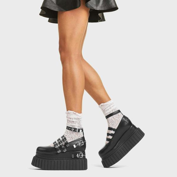 Lamoda Daydreaming Black PU Flats with Cushioned Comfort Stylish Everyday